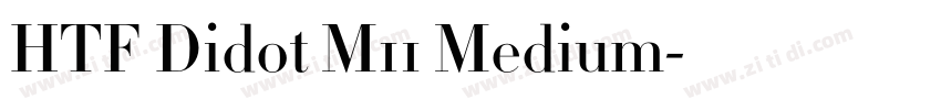 HTF Didot M11 Medium字体转换